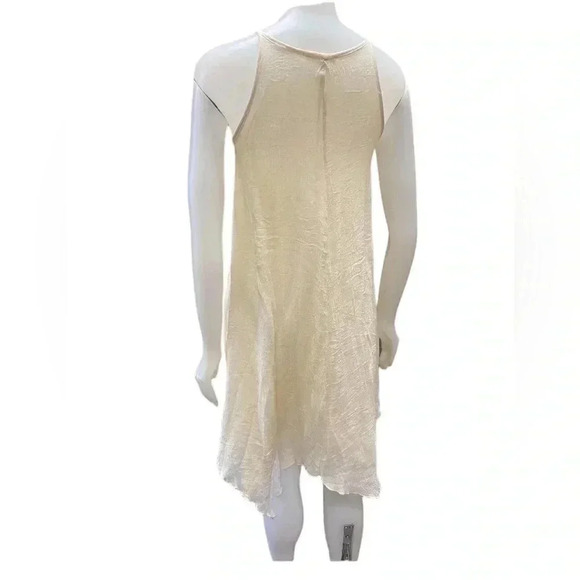 Rebellion  Boho Lace Sleeveless Cream Asymmetrical Dress Size Small - Picture 2 of 8